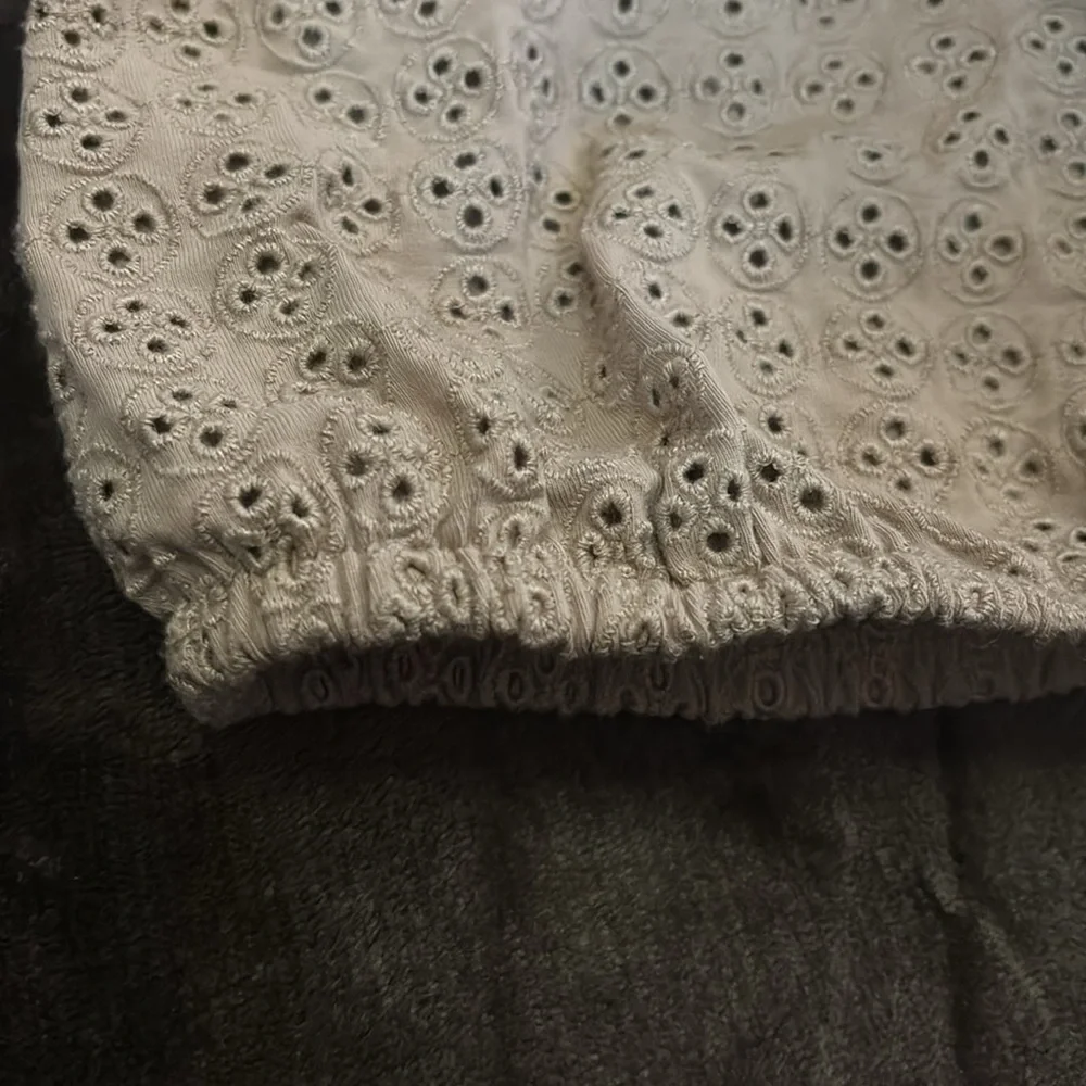 Express M Eyelet Ruffle Halter Top - Picture 8 of 13